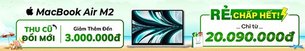 Banner danh mục MacBook Air m2