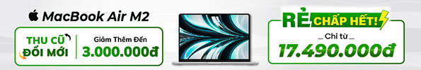 Banner danh mục MacBook Air m2