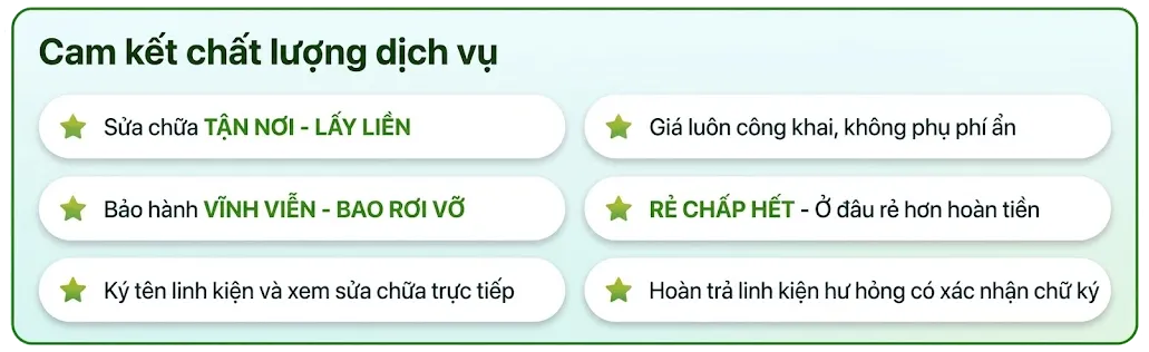 Sửa chữa 6 sao duy nhất ở Việt Nam