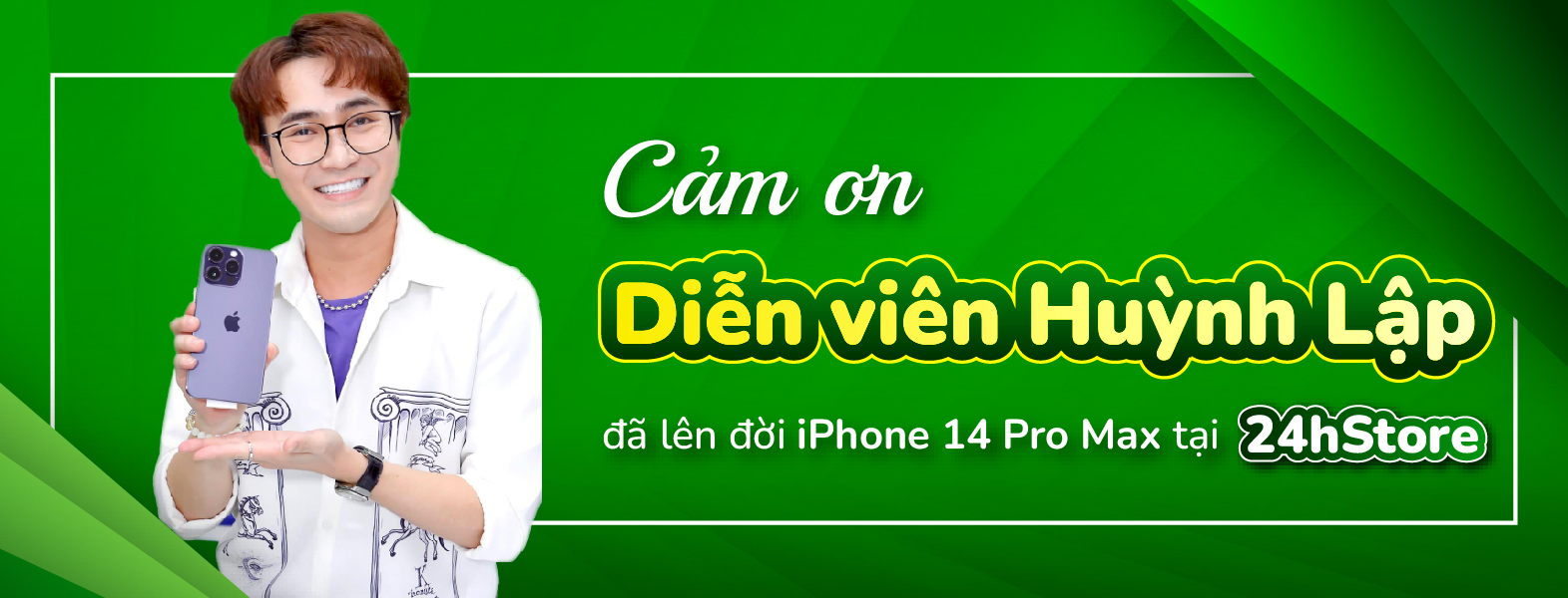 Diễn viên Huỳnh Lập lên đời siêu phẩm iPhone 14 Pro Max
