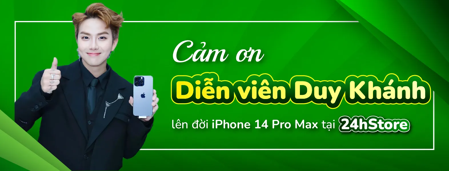 Diễn viên Duy Khánh Zhou Zhou lên đời siêu phẩm iPhone 14 Pro Max