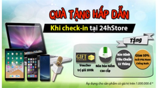 [Event] – Quà tặng hấp dẫn – Nhận ngay Nón bảo hiểm và Gift Voucher khi check – in tại 24hStore