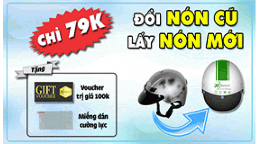 Chương trình khuyến mãi cực shock ở 24HSTORE – ĐỔI NÓN CŨ LẤY NÓN MỚI