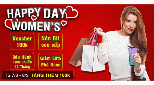 Nhân Ngày Phụ Nữ- Gửi Ngàn Lời Yêu 8/3 tại 24hStore.vn