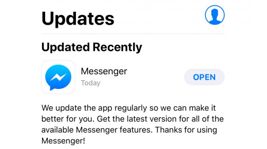 Facebook fix lỗi Messenger bị văng ra trên iOS bằng bản update mới