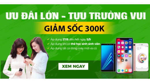 Ưu đãi lớn - Tựu trường vui