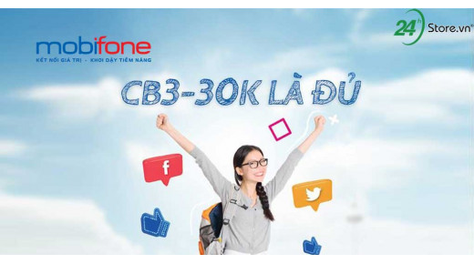 Đăng ký gói cước CB3 MobiFone dành cho học sinh sinh viên