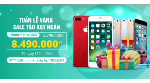 Tuần lễ vàng – Sale Táo bạt ngàn