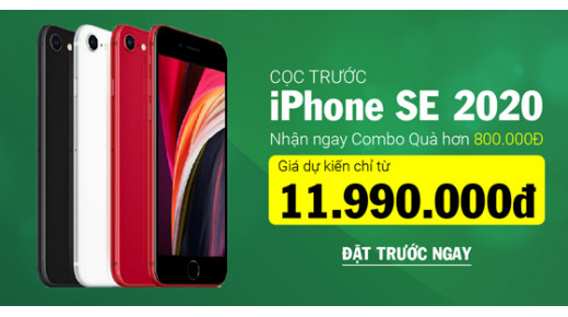 TẶNG QUÀ TRỊ GIÁ HƠN 800.000Đ KHI ĐẶT MUA iPHONE SE 2020