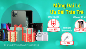 iPHONE XS MAX GIẢM 2.000.000Đ, TAI NGHE BLUETOOTH CHỈ 99.000Đ TRONG CHƯƠNG TRÌNH MỪNG ĐẠI LỄ