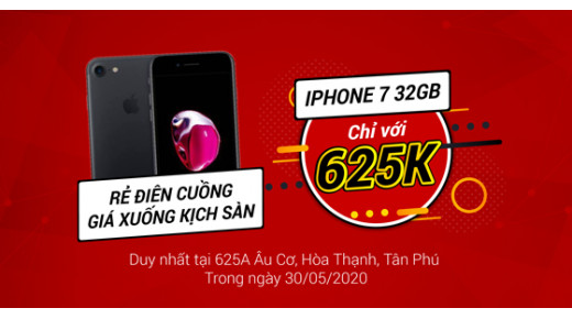 iPHONE 7 32GB CHỈ 625K, SẠC DỰ PHÒNG 99K, TAI NGHE BLUETOOTH 39K CÙNG NHIỀU ƯU ĐÃI KHÁC - DUY NHẤT NGÀY 30/05/2020