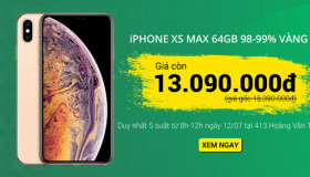 IPHONE XS MAX GIẢM 2.300K TẠI 413 HOÀNG VĂN THỤ, TÂN BÌNH