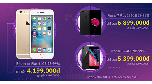 IPHONE GIẢM SỐC ĐẾN 900.000Đ – DUY NHẤT 3 CHI NHÁNH TẠI 24HSTORE