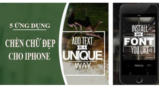 5 ứng dụng chèn chữ đẹp vào ảnh và video tốt nhất iPhone năm 2020