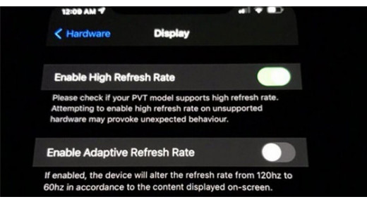 Rò rỉ: iPhone 12 Pro Max 5G trang bị tốc độ làm mới 120Hz