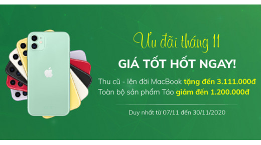 Ưu đãi tháng 11 - Giá tốt hốt ngay!