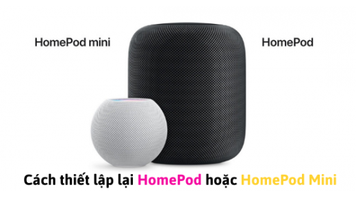 Cách thiết lập lại HomePod hoặc HomePod Mini