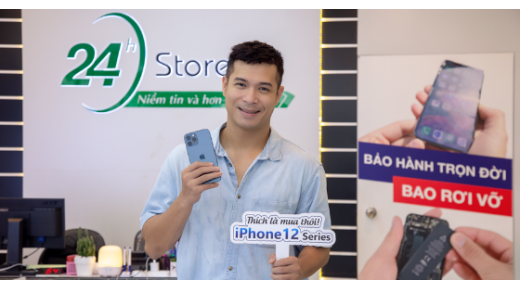 Anh “Voi Biển” Trương Thế Vinh sắm iPhone 12 Pro Max ngay đầu năm mới tại 24hStore