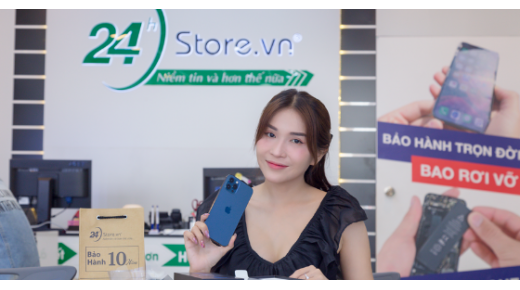 Khả Như lên đời iPhone 12 Pro Max tại 24hStore có bảo hành bao rơi vỡ, vào nước