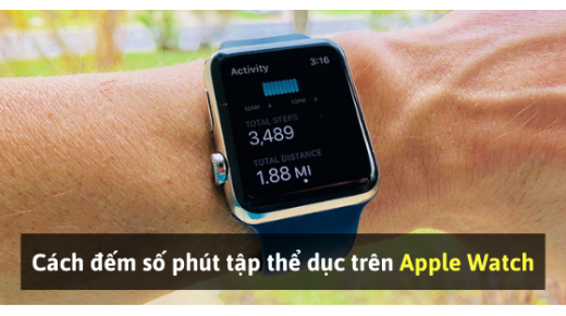 Cách đếm số phút tập thể dục trên Apple Watch