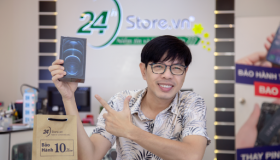 Thái Hòa tự thưởng iPhone 12 Pro Max tại 24hStore nhân dịp “Tiệc Trăng Máu” thắng lớn