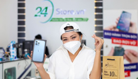 Phương Thanh ghé 24hStore lên đời iPhone 13 Pro Max trên đường đi làm tình nguyện