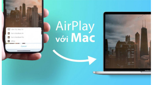 Cách AirPlay từ iPhone sang máy Mac với macOS Montery