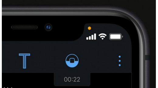 Bất ngờ trước ý nghĩa của dấu chấm màu cam trên iPhone