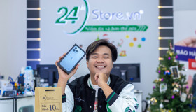 Tài Smile tự thưởng iPhone 13 Pro Max tại 24hStore nhân dịp Giáng Sinh đang đến gần