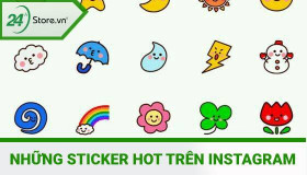 Tổng hợp những sticker hot trên Instagram HÚT VIEW cho story