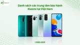 Danh sách các trung tâm bảo hành của Xiaomi tại Việt Nam