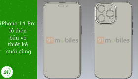 iPhone 14 Pro lộ diện bản vẽ thiết kế cuối cùng