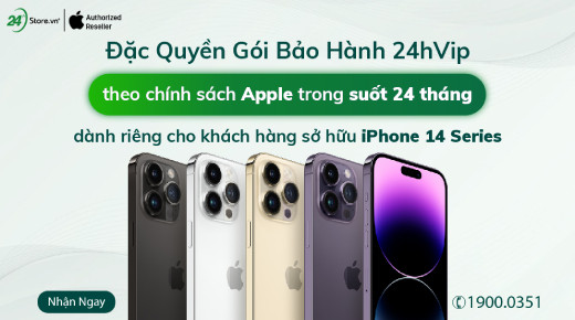 Bảo hành 24hVIP 24 tháng - Bảo vệ toàn diện thiết bị của bạn