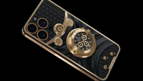 Cận cảnh chiếc iPhone 14 Pro có giá bằng cả căn hộ: Đính đồng hồ Rolex ở mặt sau