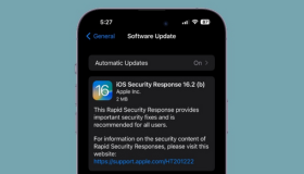 iOS 16.2 beta: Bổ sung bản cập nhật Phản hồi bảo mật nhanh