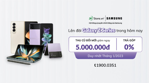 GIẢM NGAY 5.000.000Đ khi lên đời Galaxy Z Flip4 5G/Z Fold4 5G