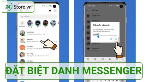Đặt biệt danh Messenger đơn giản nhanh chóng bí mật cho Crush