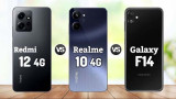 Realme 10 và Samsung Galaxy F14 5G: Không có "cửa" với Redmi Note 12 4G?