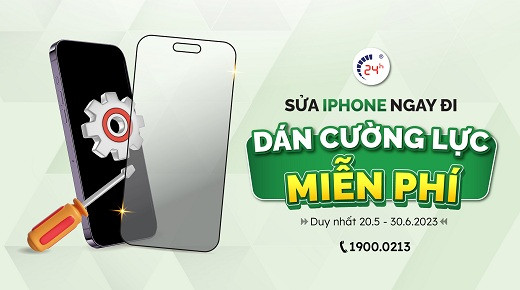 Sửa Chữa iPhone Bất Kỳ - Dán Cường Lực MIỄN PHÍ