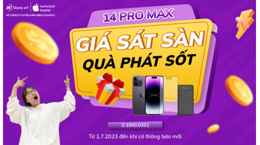 iPhone 14 Pro Max 256GB - Giá sát sàn - Quà phát sốt