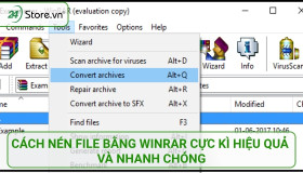 Cách nén file, giải nén file rar, zip, PDF, Word ĐƠN GIẢN nhất
