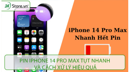 Pin iPhone 14 Pro Max tụt nhanh và cách xử lý HIỆU QUẢ