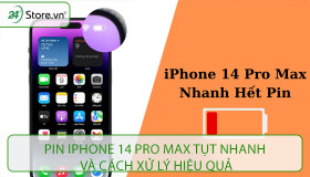Pin iPhone 14 Pro Max tụt nhanh và cách xử lý HIỆU QUẢ