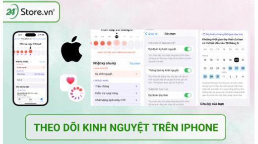 Cách theo dõi kinh nguyệt trên iPhone MIỄN PHÍ không cần App