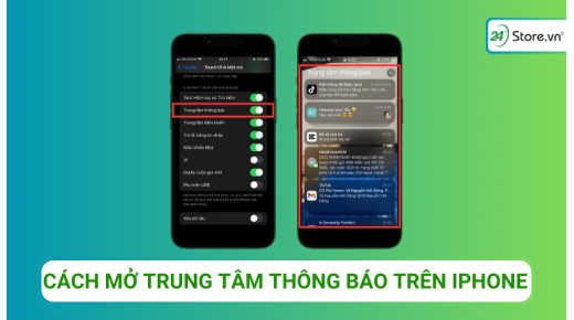 Cách tắt | Cách mở Trung tâm thông báo trên iPhone và iPad