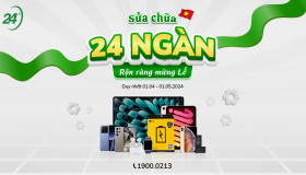 Sửa chữa 24 ngàn - Rộn ràng mừng Lễ (Thay pin iPhone giá 24.000 đồng)