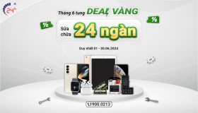 Tháng 6 tung DEAL VÀNG - Sửa chữa 24 ngàn (Thay pin iPhone giá 24.000đ)