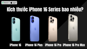 Kích thước iPhone 16 Series (Plus/Pro/Pro Max) bao nhiêu inch?