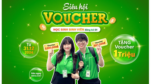 Siêu hội Voucher - Học sinh Sinh viên và các bác tài xe công nghệ đừng bỏ lỡ!