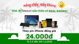Nắng cháy, máy khùng - Ghé 24h sửa chữa có DEAL khủng! (Thay pin iPhone đồng giá 24.000đ)